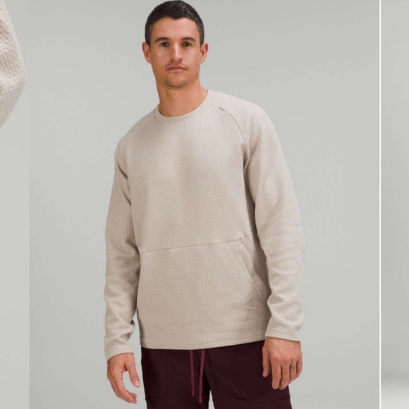 Lululemon At Ease Crew. Size Xxl. Never worn. Raw linen. - Picture 2 of 6